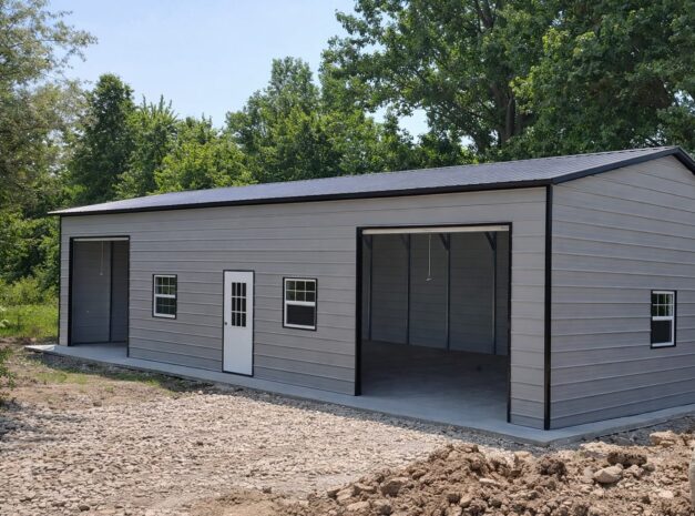 Expansive garage in Freeport, TX, featuring a sleek design and ample space for storage or vehicles.