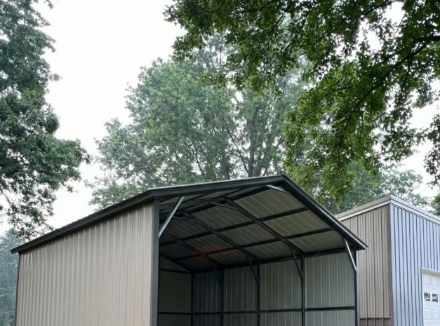 Wood Violet Green Bay WI A-FRAMED CARPORTS