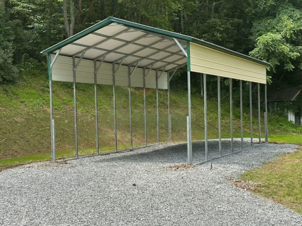 Pearland TX A-framed Carports